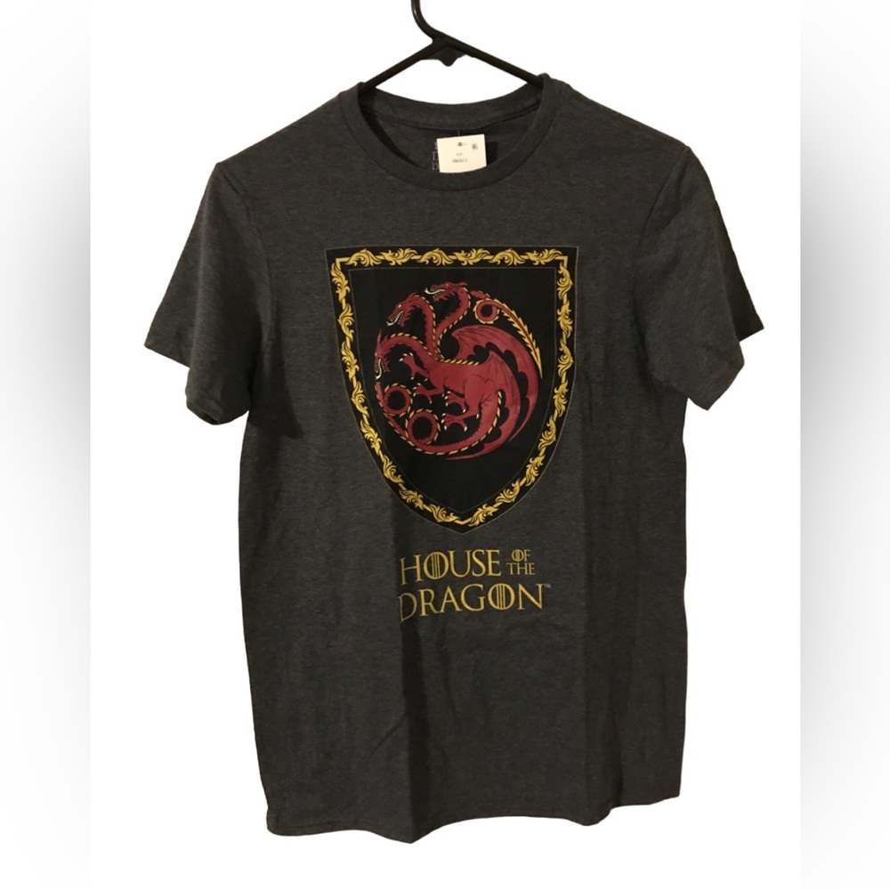 Game Of Thrones Gray Short Sleeve Graphic Round Neck Women’s Size Small T Shirt